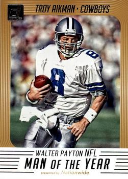 2018 Donruss - Walter Payton NFL Man of the Year #WP-15 Troy Aikman Front