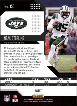 2018 Panini Unparalleled - Flight #150 Neal Sterling Back