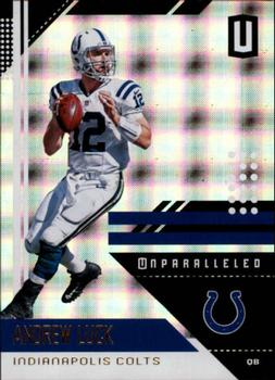 2018 Panini Unparalleled - Superplaid #85 Andrew Luck Front