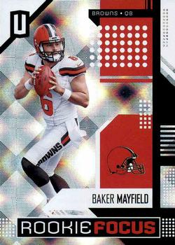 2018 Panini Unparalleled - Rookie Focus #RF-BM Baker Mayfield Front