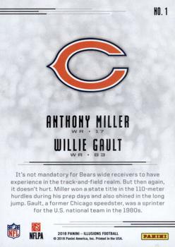 2018 Panini Illusions #1 Anthony Miller / Willie Gault Back