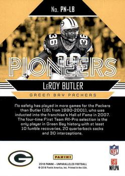 2018 Panini Unparalleled - Pioneers #PN-LB LeRoy Butler Back