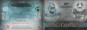 2013 Upper Deck Quantum - Moments in Time Book Card - Rookies #MTR-GL Le'Veon Bell / Giovani Bernard Back