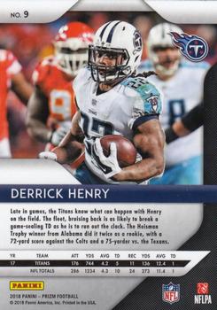 2018 Panini Prizm #9 Derrick Henry Back
