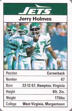 1987 Ace Fact Pack New York Jets #11 Jerry Holmes Front