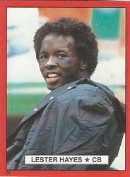 1981 Topps Red Border Stickers #20 Lester Hayes Front