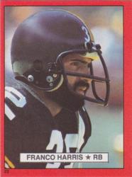 1981 Topps Red Border Stickers #22 Franco Harris Front