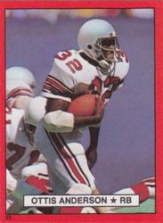 1981 Topps Red Border Stickers #23 Ottis Anderson Front