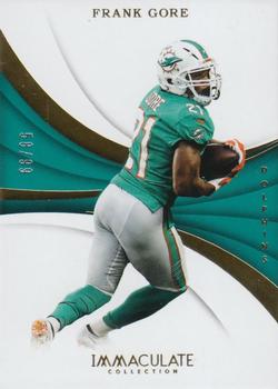 2018 Panini Immaculate Collection #7 Frank Gore Front