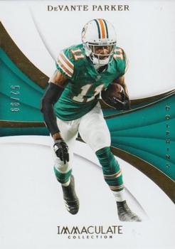 2018 Panini Immaculate Collection #8 DeVante Parker Front