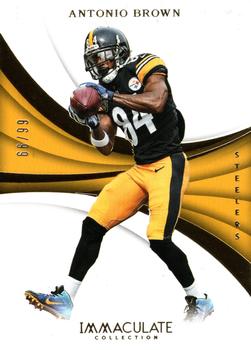 2018 Panini Immaculate Collection #14 Antonio Brown Front