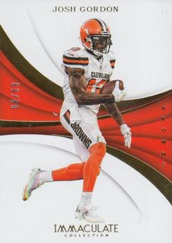 2018 Panini Immaculate Collection #22 Josh Gordon Front