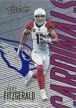 2018 Panini Absolute - Spectrum Blue #3 Larry Fitzgerald Front