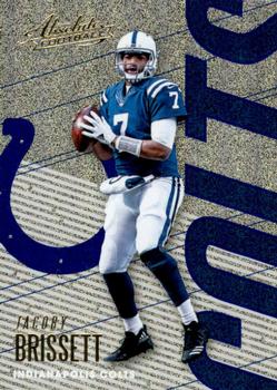 2018 Panini Absolute - Spectrum Blue #42 Jacoby Brissett Front
