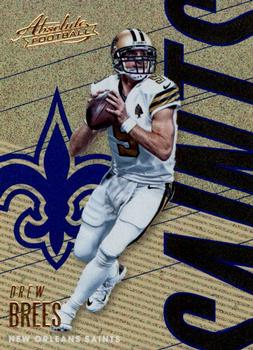 2018 Panini Absolute - Spectrum Blue #68 Drew Brees Front