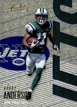 2018 Panini Absolute - Spectrum Blue #75 Robby Anderson Front