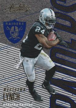 2018 Panini Absolute - Spectrum Blue #78 Marshawn Lynch Front