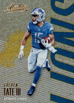 2018 Panini Absolute - Spectrum Gold #34 Golden Tate III Front