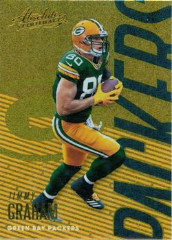 2018 Panini Absolute - Spectrum Gold #38 Jimmy Graham Front