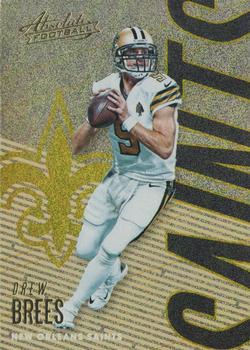 2018 Panini Absolute - Spectrum Gold #68 Drew Brees Front
