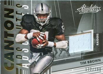 2018 Panini Absolute - Canton Absolutes #CA-TB Tim Brown Front
