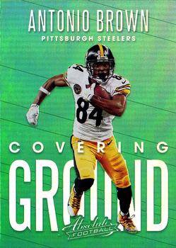 2018 Panini Absolute - Covering Ground #CG-AB Antonio Brown Front