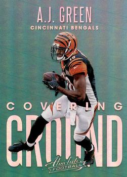 2018 Panini Absolute - Covering Ground #CG-AG A.J. Green Front