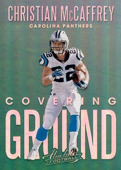 2018 Panini Absolute - Covering Ground #CG-CM Christian McCaffrey Front