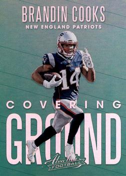 2018 Panini Absolute - Covering Ground #CG-BC Brandin Cooks Front