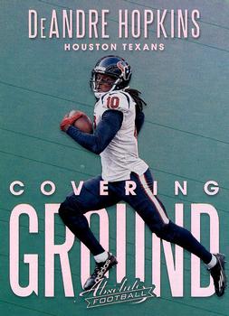 2018 Panini Absolute - Covering Ground #CG-DH DeAndre Hopkins Front