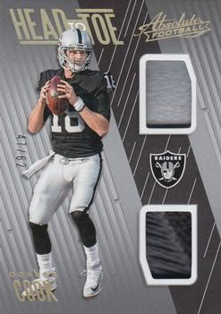 2018 Panini Absolute - Head to Toe #HT-CC Connor Cook Front