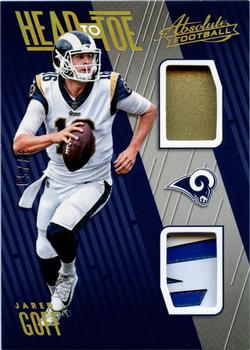 2018 Panini Absolute - Head to Toe #HT-JG Jared Goff Front