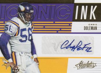 2018 Panini Absolute - Iconic Ink #II-CD Chris Doleman Front