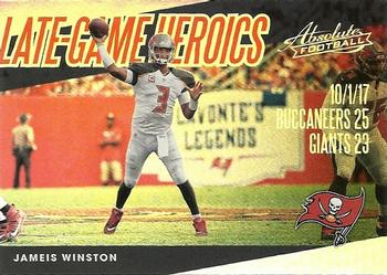 2018 Panini Absolute - Late Game Heroics #LGH-JW Jameis Winston Front