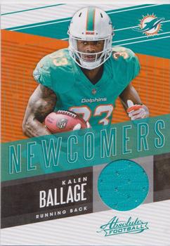 2018 Panini Absolute - Newcomers #NC-KB Kalen Ballage Front