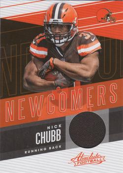 2018 Panini Absolute - Newcomers #NC-NH Nick Chubb Front