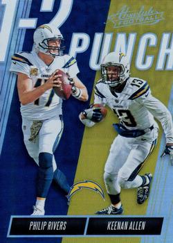 2018 Panini Absolute - 1-2 Punch #OTP-PK Philip Rivers  / Keenan Allen Front