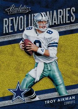 2018 Panini Absolute - Revolutionaries Spectrum Gold #RE-TA Troy Aikman Front