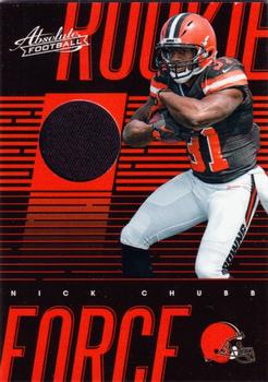 2018 Panini Absolute - Rookie Force #RF-NC Nick Chubb Front