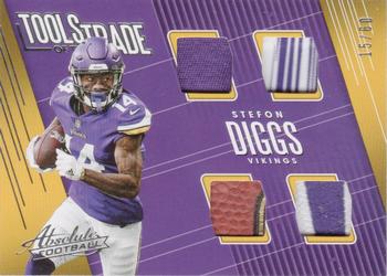 2018 Panini Absolute - Tools of the Trade Quad #TQ-SD Stefon Diggs Front