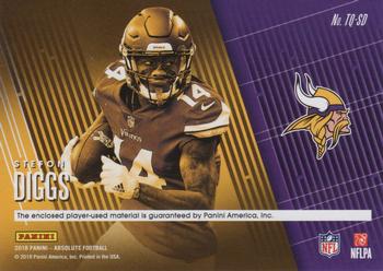2018 Panini Absolute - Tools of the Trade Quad Prime #TQ-SD Stefon Diggs Back