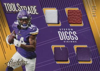 2018 Panini Absolute - Tools of the Trade Quad Prime #TQ-SD Stefon Diggs Front