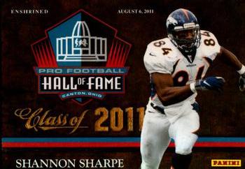 2011 Panini Pro Football Hall of Fame #7 Shannon Sharpe Front