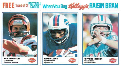 1982 Kellogg's - Panels #NNO Ken Anderson / Frank Lewis / Gifford Nielsen Front