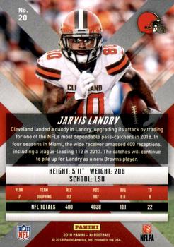 2018 Panini XR - Red #20 Jarvis Landry Back