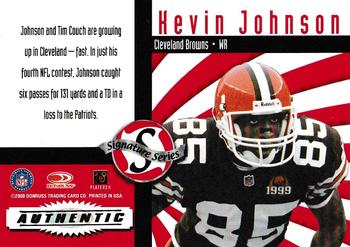 2000 Donruss - Signature Series Red #NNO Kevin Johnson Back