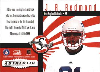 2000 Donruss - Signature Series Red #NNO J.R. Redmond Back