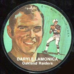 1971 Mattel Instant Replay Records #NNO Daryle Lamonica Front