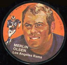1971 Mattel Instant Replay Records #NNO Merlin Olsen Front