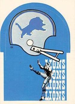 1976 Sunbeam NFL Stand-ups #NNO Detroit Lions Front